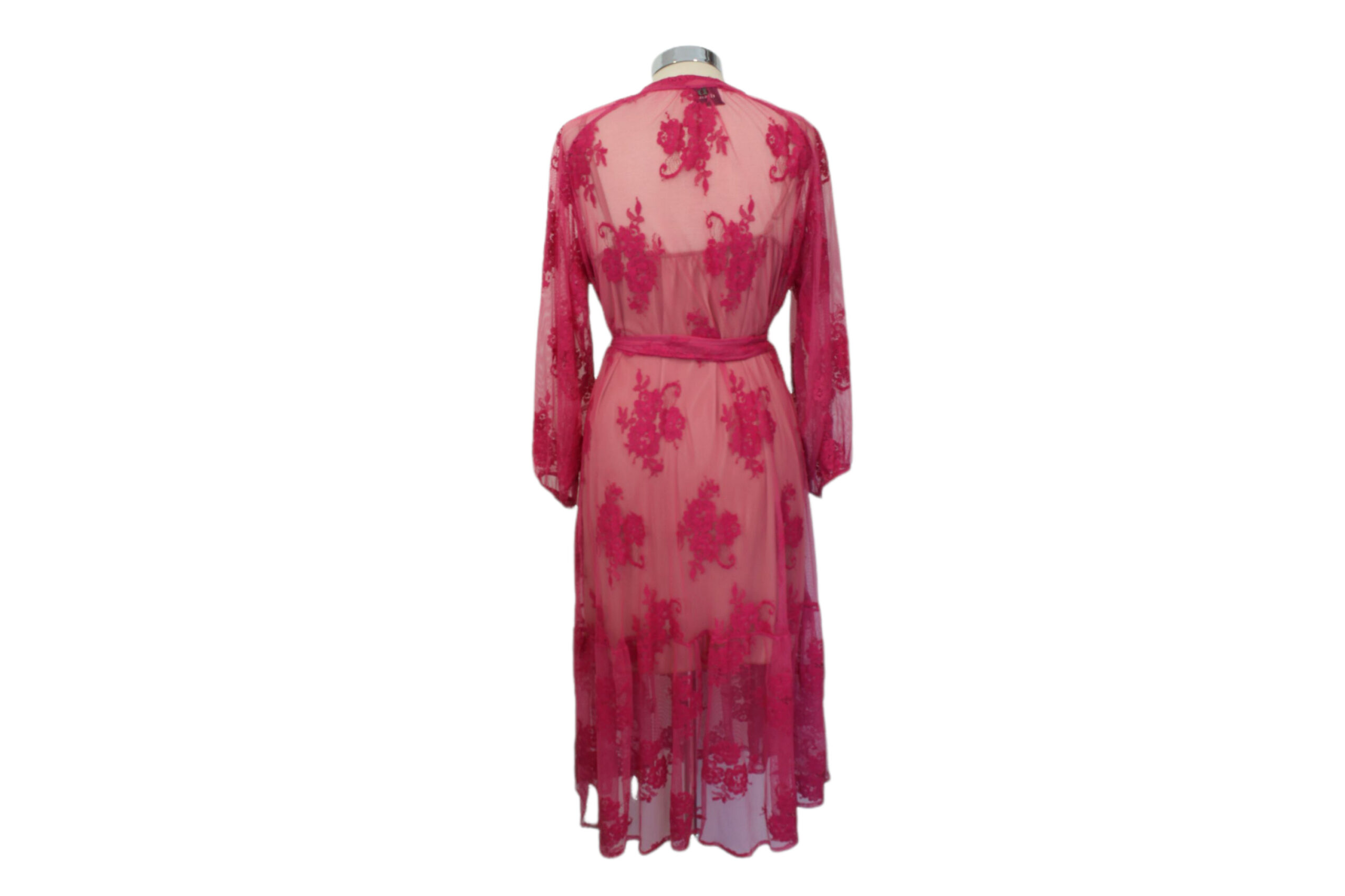Vestido encaje en rosa